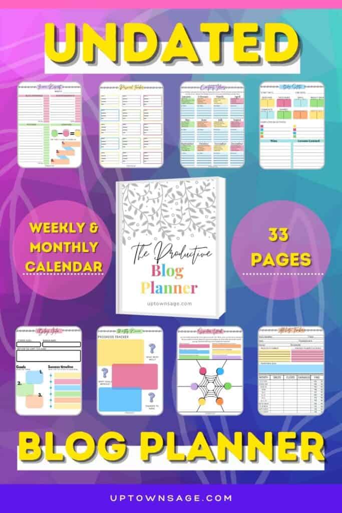 The Productive Blog Planner
